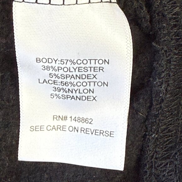 Torrid Pink & Black Colorblock Super Soft Fleece w/ Lace Yoke - Womens Size 0/L - Picture 5 of 7